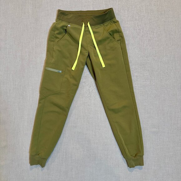 Figs Olive Green Jogger Pants - Picture 2 of 10